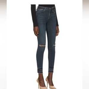 Frame Le High Skinny Jeans. Raw hem. Gently used. Excellent condition